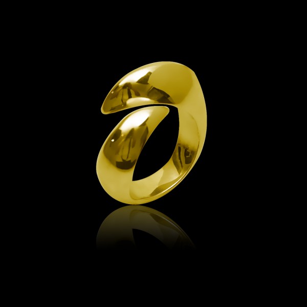 Δαχτυλίδι Lion Nails σε Επιχρυσωμένο Ασήμι 
