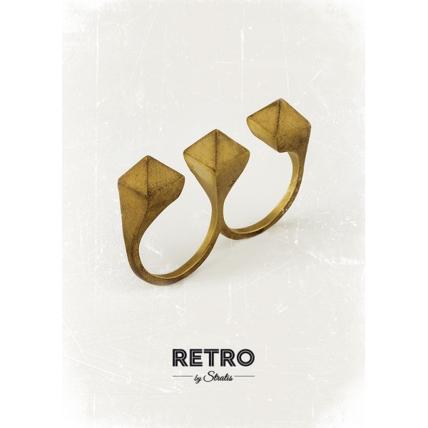Δαχτυλίδι Dual Pyramids (RR_102_K)