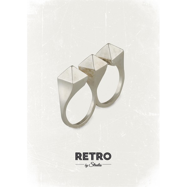 Δαχτυλίδι Dual Pyramids (RR_102_L)