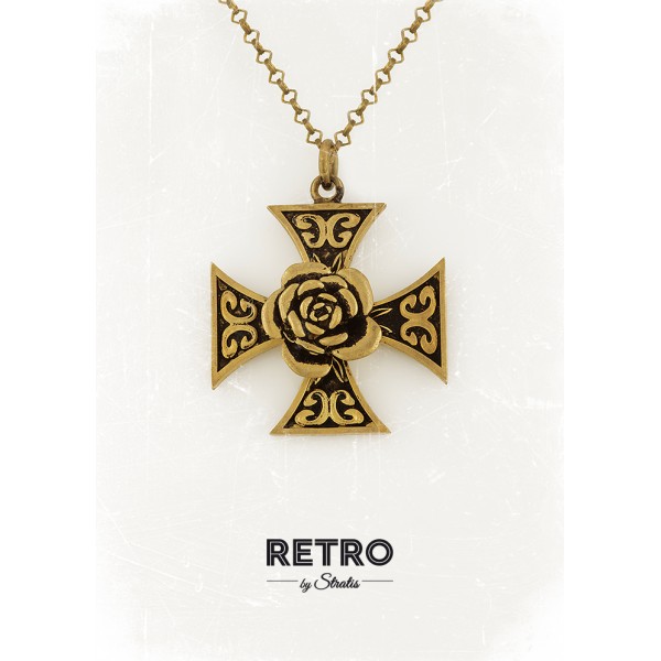 Μενταγιόν Rose Cross (PR_113_K)