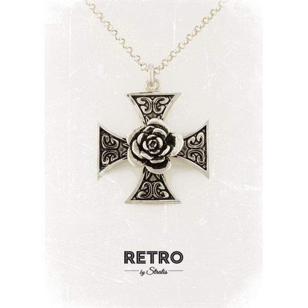 Μενταγιόν Rose Cross (PR_113_L)