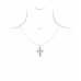 Cross Pendant in White Gold K18