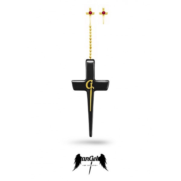 Σκουλαρίκια Cross (ST_skoul_004)